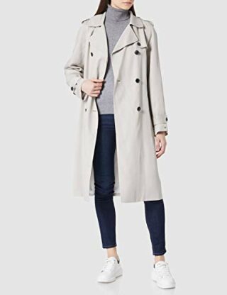 Tommy Hilfiger Db Lyocell Fluid Trenchcoat Damen, Beige