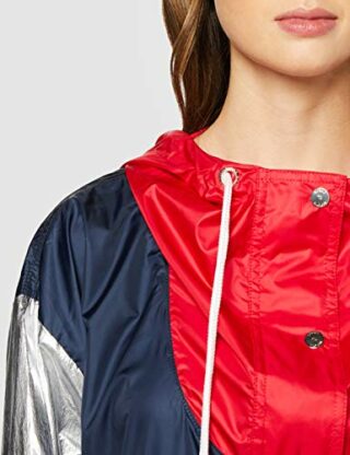 Tommy Hilfiger INDI PACKABLE Regenjacke Damen, Blau
