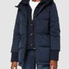 Tommy Hilfiger Knit Mix Steppmantel Damen, Blau