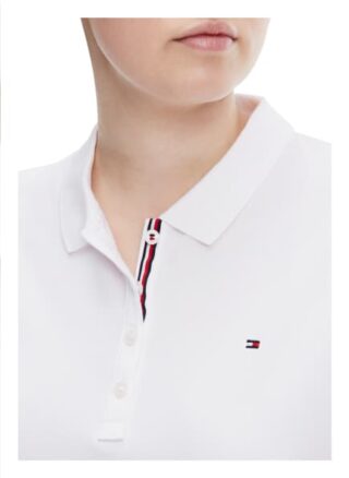 Tommy Hilfiger Piqué-Poloshirt Damen, Weiß