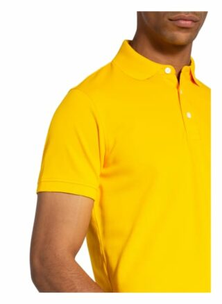 Tommy Hilfiger Piqué-Poloshirt Herren, Gelb