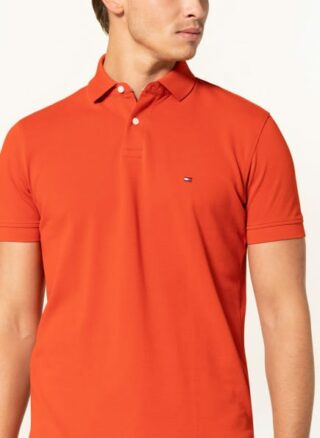 Tommy Hilfiger Piqué-Poloshirt Herren, Rot