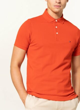 Tommy Hilfiger Piqué-Poloshirt Herren, Rot