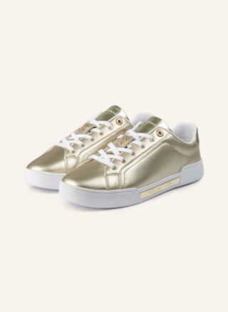 Tommy Hilfiger Plateau-Sneaker Damen, Gold