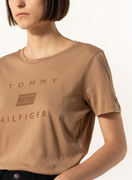Tommy Hilfiger T-Shirts Damen, Braun Tommy Hilfiger T-Shirts Damen, Braun