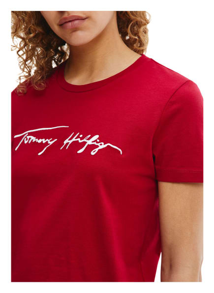 Tommy Hilfiger T-Shirts Damen, Rot Tommy Hilfiger T-Shirts Damen, Rot