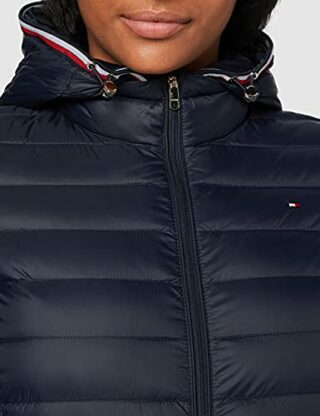 Tommy Hilfiger TH ESS LW DOWN Daunenjacke Damen, Blau