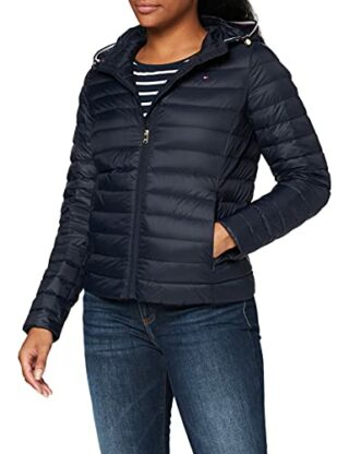 Tommy Hilfiger TH ESS LW DOWN Daunenjacke Damen, Blau