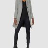 Tommy Hilfiger Th ESS Wollmantel Damen, Grau