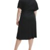 Tommy Hilfiger Wickelkleid Damen, Schwarz