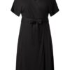 Tommy Hilfiger Wickelkleid Damen, Schwarz