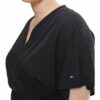 Tommy Hilfiger Wickelkleid Damen, Schwarz