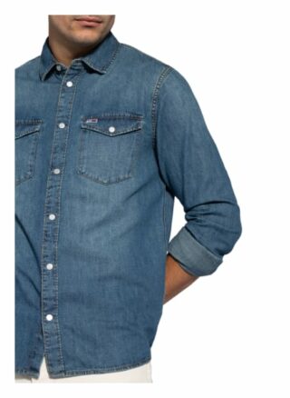 Tommy Jeans Jeanshemd Herren, Blau