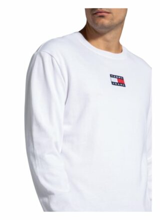 Tommy Jeans Longsleeve Herren, Weiß