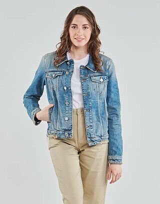 Tommy Jeans Regular Trucker Jeansjacke Damen, Blau