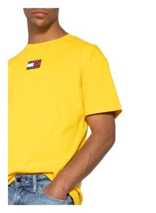 Tommy Jeans T-Shirt Herren, Gelb