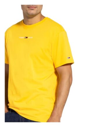 Tommy Jeans T-Shirt Herren, Gelb