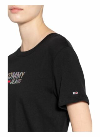Tommy Jeans T-Shirts Damen, Schwarz