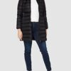 Tommy Jeans Tjw Essential Hooded Steppmantel Damen, Schwarz