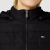 Tommy Jeans Tjw Quilted Steppmantel Damen, Schwarz