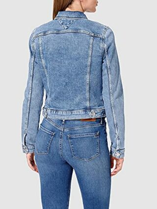 Tommy Jeans Vivianne Slim Jeansjacke Damen, Blau