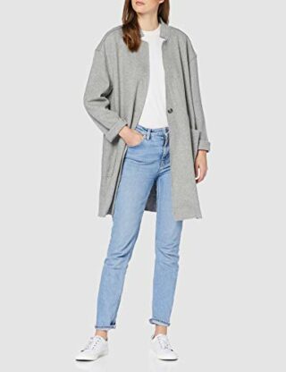 Tommy Jeans Wollmantel Damen, Grau