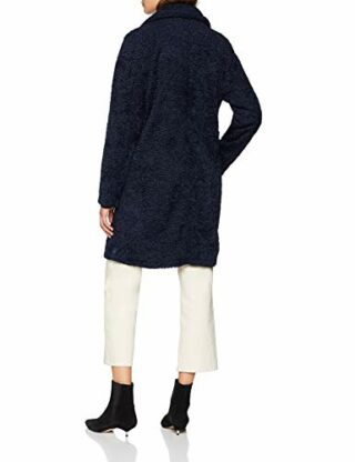 True Religion Curly Wollmantel Damen, Blau