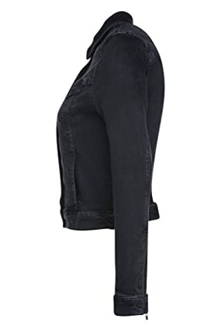 True Religion Jeansjacke Damen, Schwarz