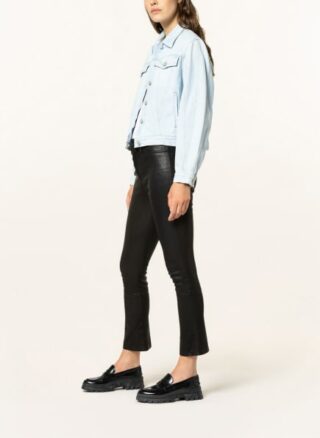 True Religion Lederhose Damen, Schwarz