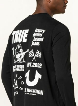 True Religion Longsleeve Herren, Schwarz