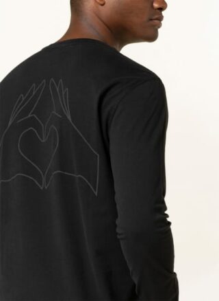 True Religion Longsleeve Herren, Schwarz