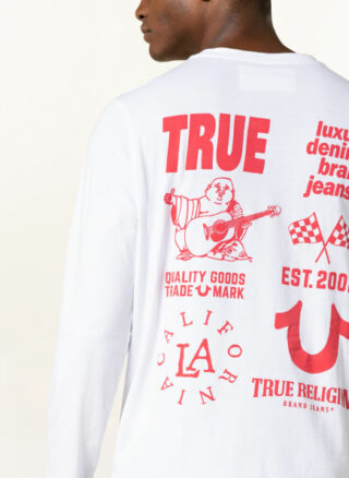 True Religion Longsleeve Herren, Weiß
