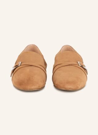 UNÜTZER Loafer Damen, Braun