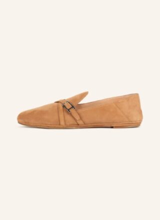 UNÜTZER Loafer Damen, Braun