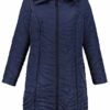 Ulla Popken Steppmantel Damen, Blau