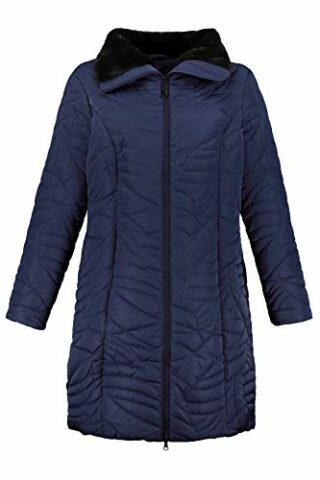 Ulla Popken Steppmantel Damen, Blau