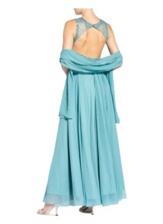 Unique Abendkleid Damen, Blau