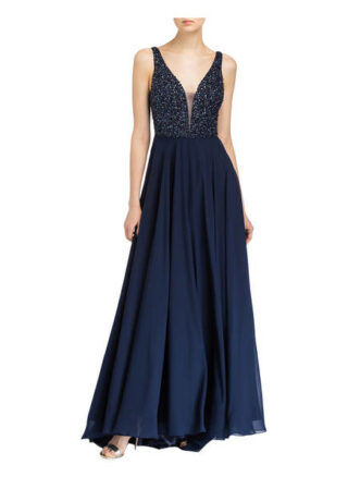 Unique Abendkleid Damen, Blau