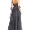 Unique Abendkleid Damen, Grau