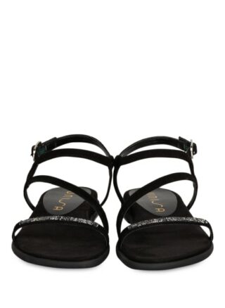 Unisa Claris Riemchensandalen Damen, Schwarz