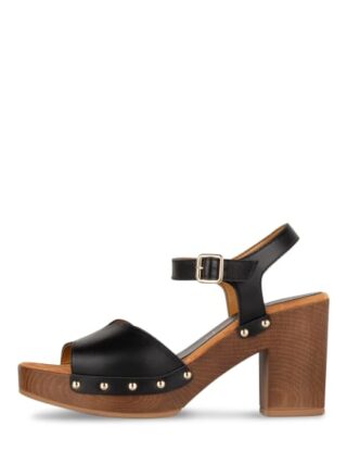 Unisa Plateau-Sandalen Damen, Schwarz