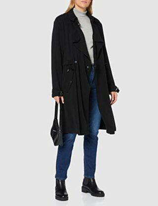 United Colors of Benetton Spolverino Regenjacke Damen, Schwarz