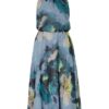 V by Vera Mont Ausgestelltes Kleid Damen, Blau
