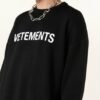 VETEMENTS Oversized-Pullover Herren, Schwarz
