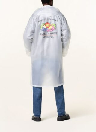 VETEMENTS Regenmantel Herren, Weiß