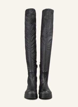 VIC MATIÉ Overknee-Stiefel Damen, Schwarz