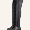 VIC MATIÉ Overknee-Stiefel Damen, Schwarz