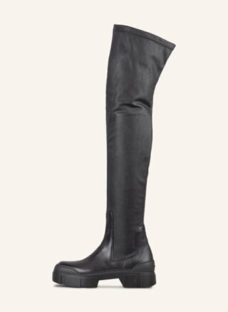 VIC MATIÉ Overknee-Stiefel Damen, Schwarz