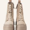 VIC MATIÉ Schnürboots Damen, Beige