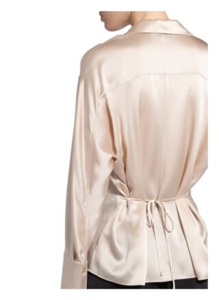 VINCE Seidenbluse Damen, Beige